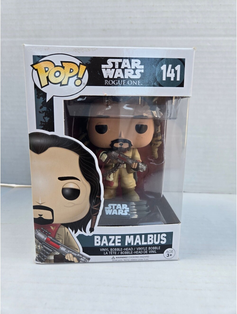 Funko Pop! Star Wars Rogue One Baze Malbus #141 Collectible Figure - Very Good